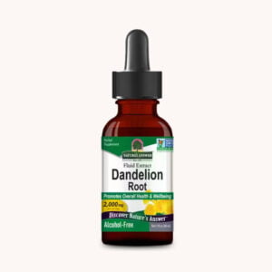 A bottle of Dandelion Root Extract from Nature's Answer. Pura Fons