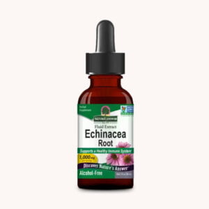 A bottle of Echinacea Root Extract (alcohol-free), Nature's Answer. Pura Fons