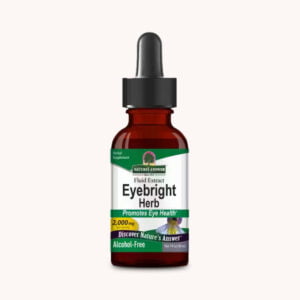A bottle of Eyebright herb extract, Nature's Answer