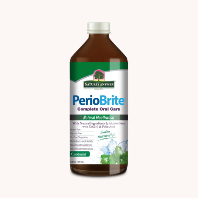 PerioBrite-Coolmint-Mouthwash pura fons nature's answer
