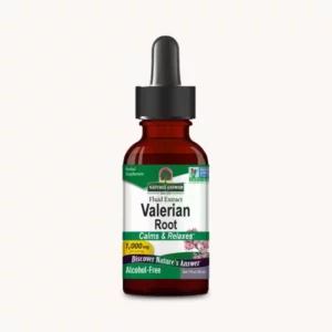 A bottle of Valerian Root Extract, from Nature's Answer, dietary supplement
