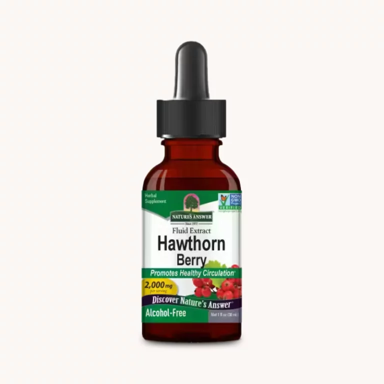 A bottle of Hawthorn Extract, a potent dietary supplement.
