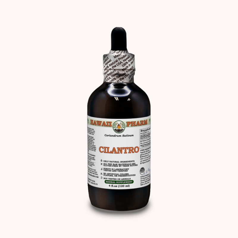 Hawaii Pharm's alcohol-free Cilantro Liquid Extract bottle