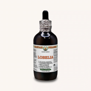 A bottle of Lobelia Liquid Extract (alcohol-free) by Hawaii Pharm
