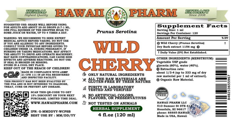 wild cherry alcohol free hawaii pharm pura fons