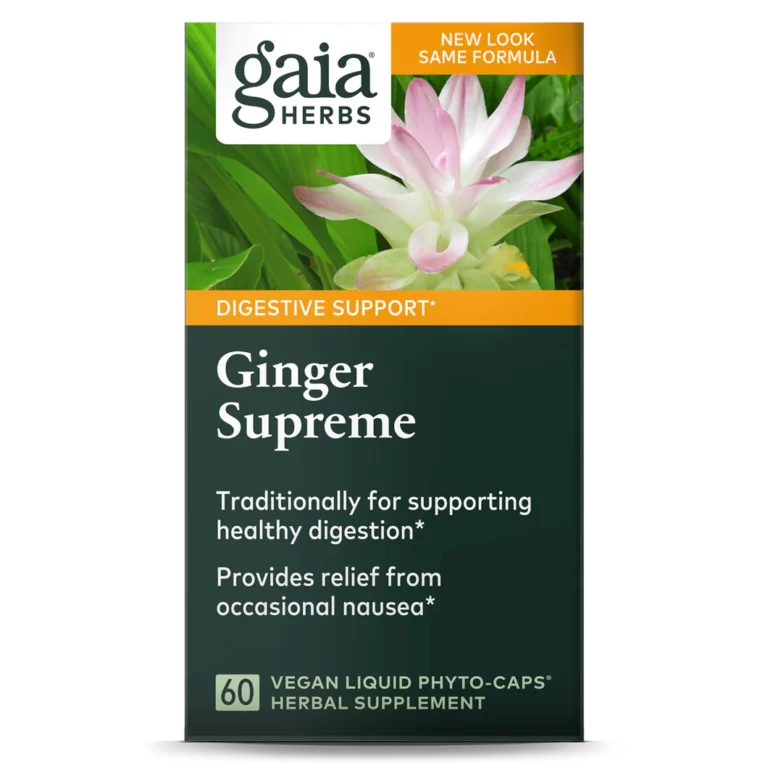 1. Image of Gaia Herbs Ginger Supreme bottle - 60 Capsules