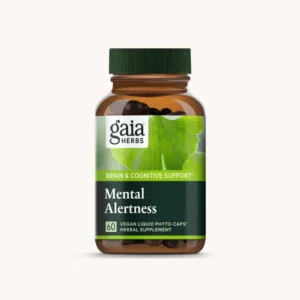 Gaia Herbs Mental Alertness Supplement Bottle - 60 capsules
