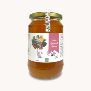 Organic Raw Bouquet Honey Front