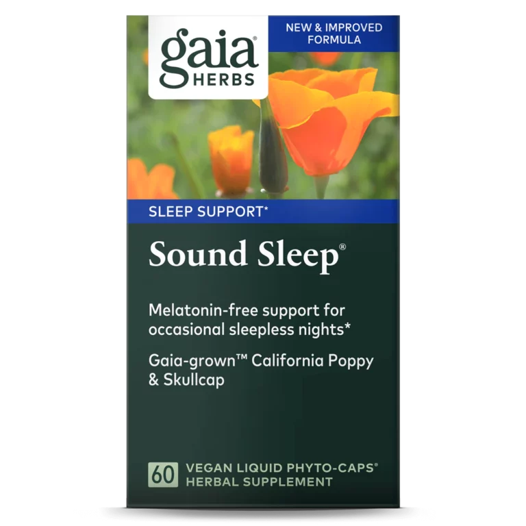 Discover the nutritional information, components, and application of Gaia Herbs' Sound sleep supplement