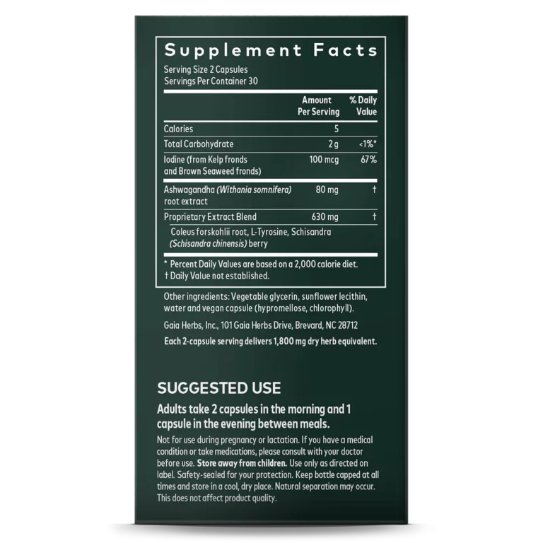Thyroid Support supplement facts
