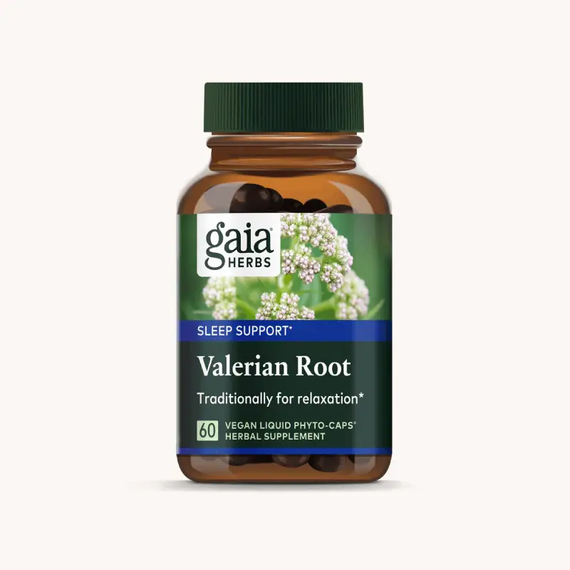 Bottle of Organic Valerian Root Pills - 60 Capsules