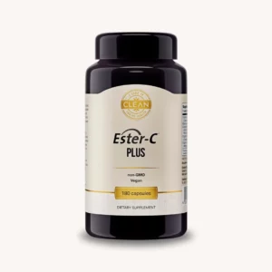 A bottle of I Like It CLEAN's Ester-C® Plus supplement, 500 mg