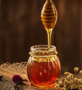  Organic Coriander (Cilantro) honey in a jar