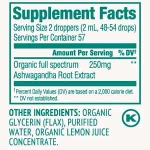 Ulti-ashwagandha nutritional facts